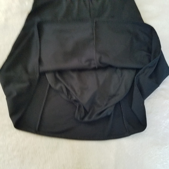 Vintage Beach Cabana Black White Swim Dress Swimsuit One Piece - Picture 12 of 16